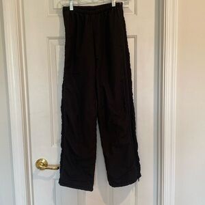 Jerry’s fleece-lined pants, full zipper. Unisex, youth LG, black